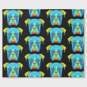 Boxer Dog Pop Art Wrapping Paper Cadeaupapier (Vlak)