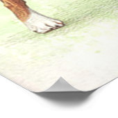 Boxer Dog Portret Poster Afdrukken (Hoek)