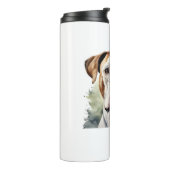 Boxer Dog Pose in Waterverf Thermosbeker (Gedraaid links)