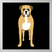 Boxer Dog. Poster (Voorkant)