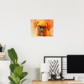 Boxer Dog poster (Thuiskantoor)