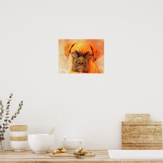 Boxer Dog poster (Keuken)