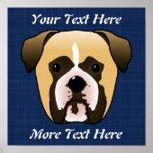 Boxer Dog Poster (Voorkant)