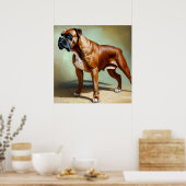 Boxer Dog Poster (Keuken)