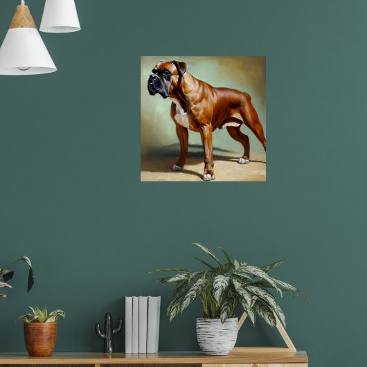 Boxer Dog Poster (Woonkamer 1)