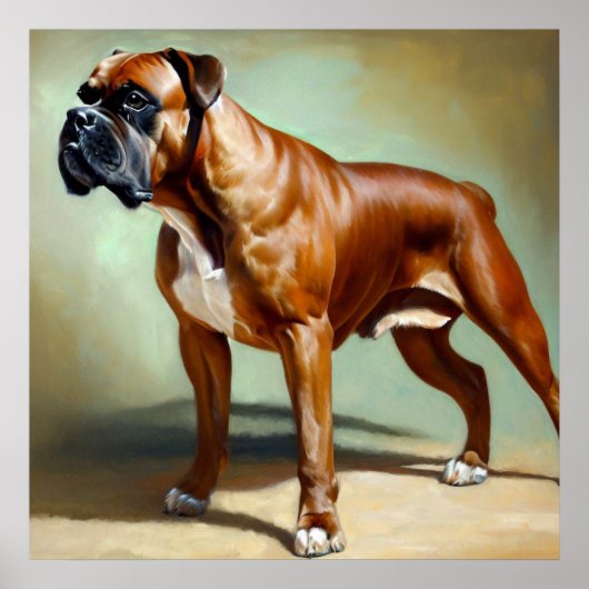 Boxer Dog Poster (Voorkant)