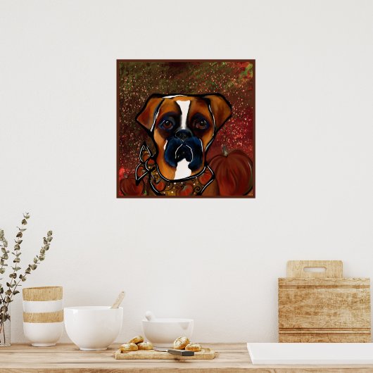 Boxer Dog Poster (Keuken)