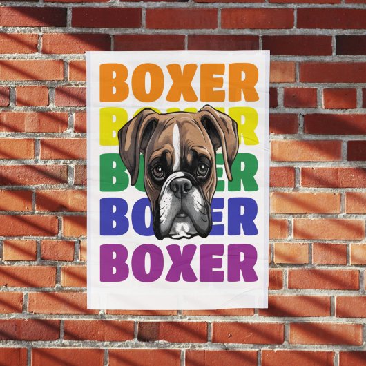 Boxer Dog poster wall art