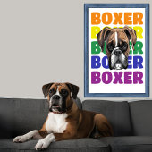 Boxer Dog poster wall art