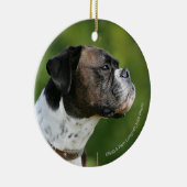 Boxer Dog-profiel Keramisch Ornament (Rechts)
