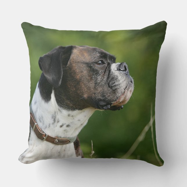 Boxer Dog-profiel Kussen (Voorkant)