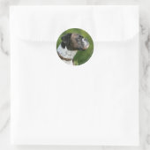 Boxer Dog-profiel Ronde Sticker (Tas)