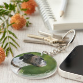 Boxer Dog-profiel Sleutelhanger (Voorkant Rechts)