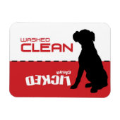 Boxer Dog, Puppy Dishwasmachine Magnet - Gematuree Magneet (Horizontaal)