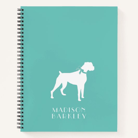 Boxer Dog Puppy Notitieboek (Voorkant)