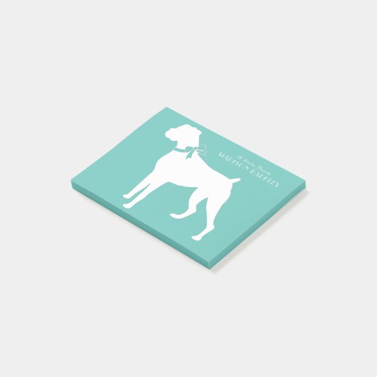 Boxer Dog Puppy Post-it® Notes (Schuin)