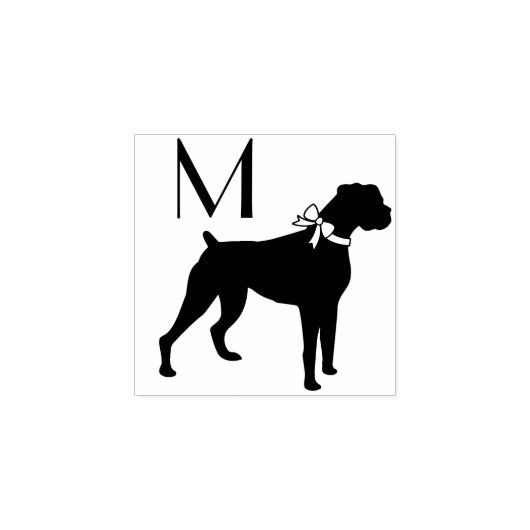 Boxer Dog Puppy Rubberstempel (Afrduk)