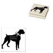 Boxer Dog Puppy Rubberstempel (Gestempeld)