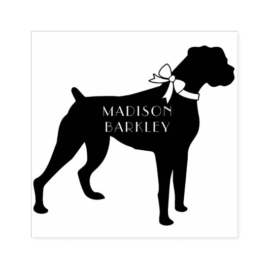 Boxer Dog Puppy Rubberstempel (Afrduk)