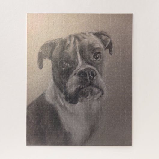 Boxer Dog puzzel Legpuzzel (Verticaal)