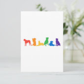 Boxer Dog Rainbow Bedankkaart (Staand voorkant)