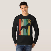 Boxer Dog Retro T-shirt (Voorkant volledig)