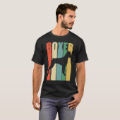 Boxer Dog Retro T-shirt (Voorkant volledig)