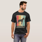 Boxer Dog Retro T-shirt (Voorkant volledig)