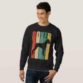 Boxer Dog Retro Trui (Voorkant volledig)