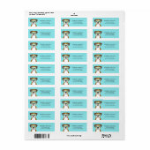 Boxer Dog Return Address Labels (Full Sheet)
