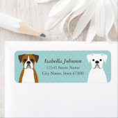 Boxer Dog Return Address Labels (Insitu)