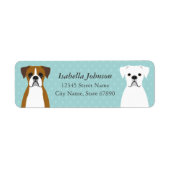 Boxer Dog Return Address Labels (Voorkant)