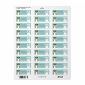 Boxer Dog Return Address Labels (Full Sheet)