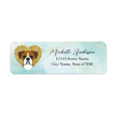 Boxer Dog Return Address Labels (Voorkant)