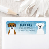 Boxer Dog Return Address Labels (Insitu)