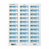 Boxer Dog Return Address Labels (Full Sheet)