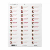 Boxer Dog Return Address Labels (Full Sheet)