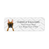 Boxer Dog Return Address Labels (Voorkant)