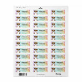 Boxer Dog Return Address Labels (Full Sheet)