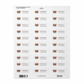 Boxer Dog Return Address Labels (Full Sheet)