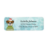 Boxer Dog Return Address Labels (Voorkant)