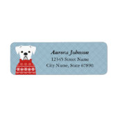 Boxer Dog Return Address Labels (Voorkant)