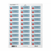Boxer Dog Return Address Labels (Full Sheet)