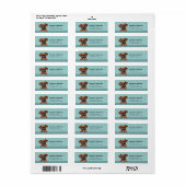 Boxer Dog Return Address Labels (Full Sheet)