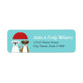 Boxer Dog Return Address Labels (Voorkant)