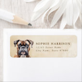 Boxer Dog Return Address Labels (Insitu)