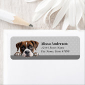 Boxer Dog Return Address Labels (Insitu)