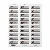 Boxer Dog Return Address Labels (Full Sheet)