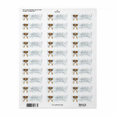 Boxer Dog Return Address Labels (Full Sheet)