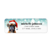 Boxer Dog Return Address Labels (Voorkant)